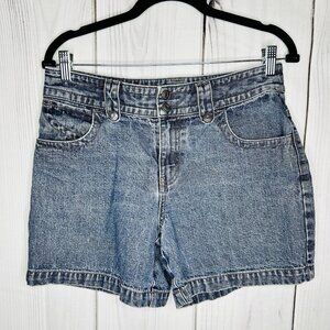 Sonoma Womens Bermuda Denim Shorts Mid Rise Double Snap Size S (30x5)